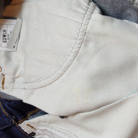 EDWIN 30x32 Slim Tapered Blue Jeans - Picture 14 of 16